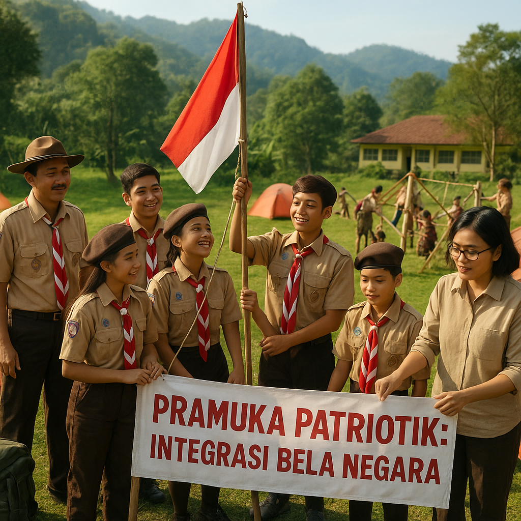 Kegiatan Pramuka Integrasi Bela Negara Digelar di 100 Sekola...