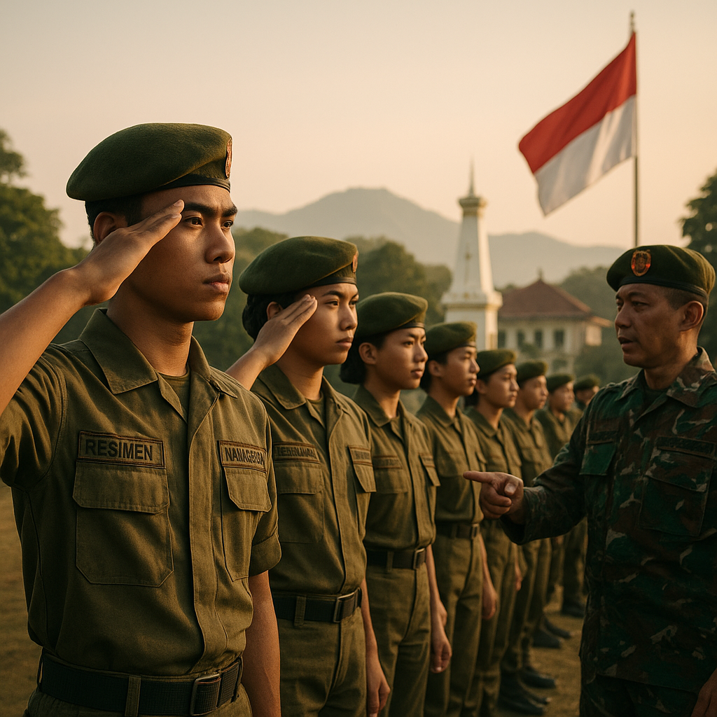 Resimen Mahasiswa Indonesia Gelar Latihan Dasar Bela Negara...