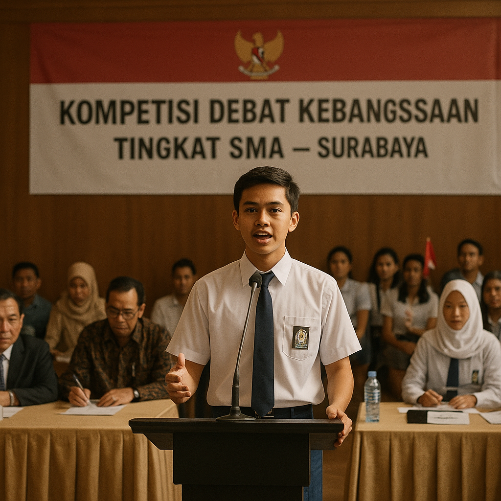 Kompetisi Debat Kebangsaan Tingkat SMA Digelar di Surabaya