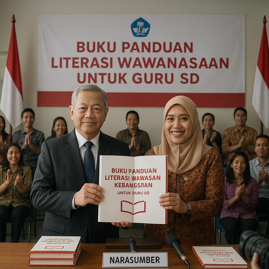 Buku Panduan Literasi Wawasan Kebangsaan untuk Guru SD Dilun...