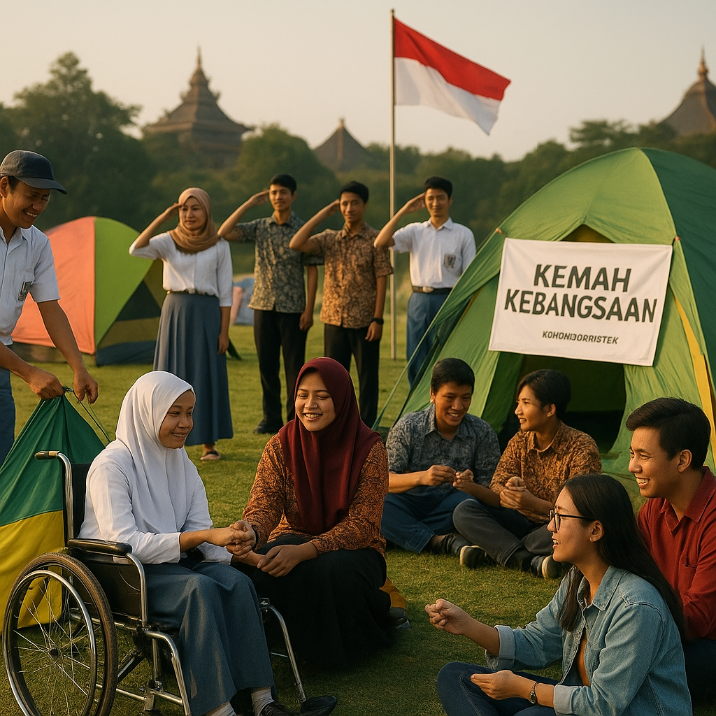 Siswa SMA Ikuti Kemah Kebangsaan di Taman Mini, Belajar Kebe...