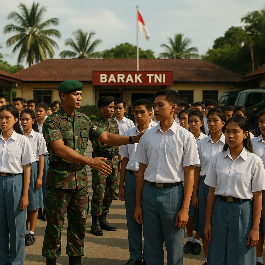 150 Siswa Jabar Dikirim ke Barak TNI, Disiplin Jadi Menu Uta...