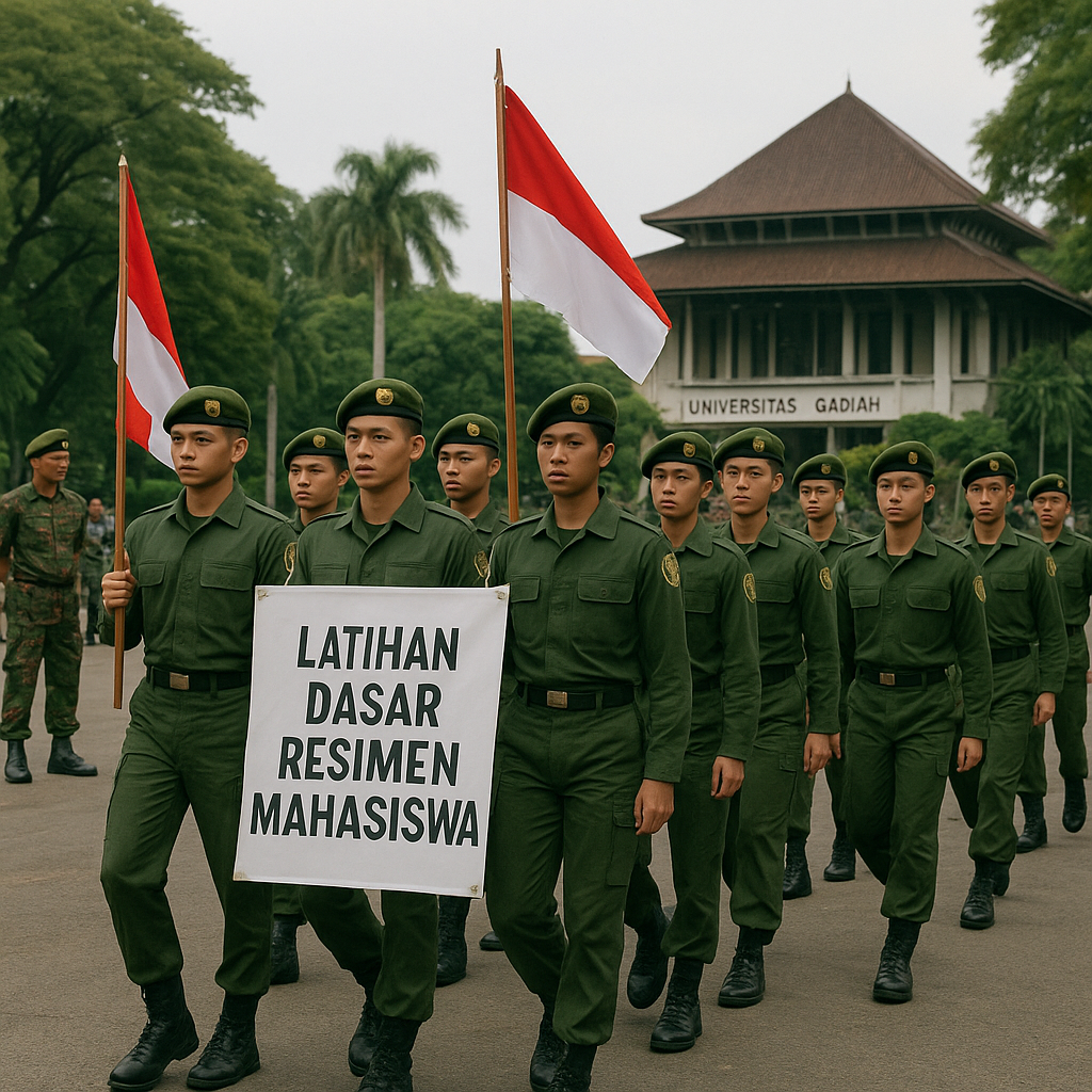 Universitas Gadjah Mada Menggelar Latihan Dasar Resimen Maha...