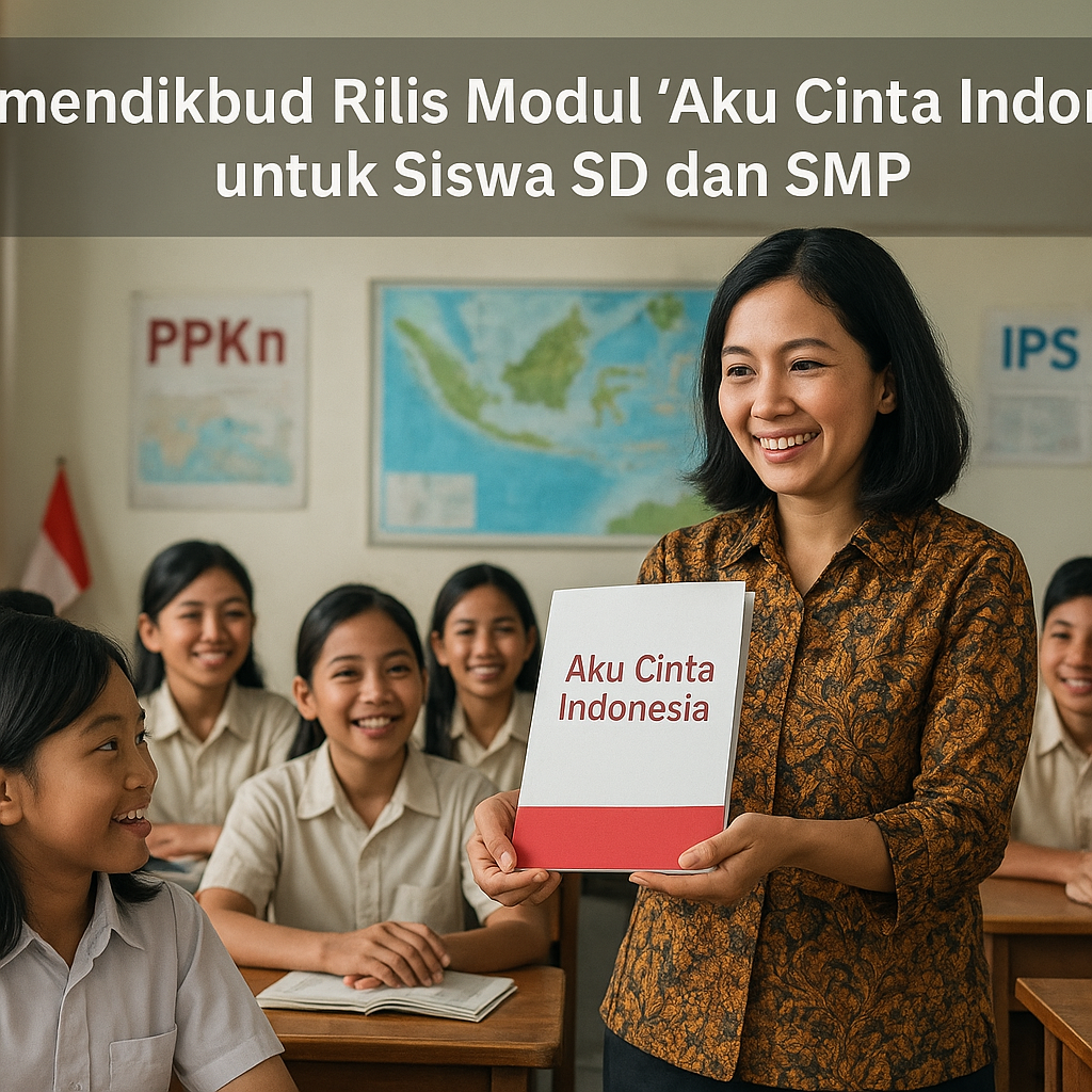 Kemendikbud Rilis Modul 'Aku Cinta Indonesia' untuk Siswa SD...