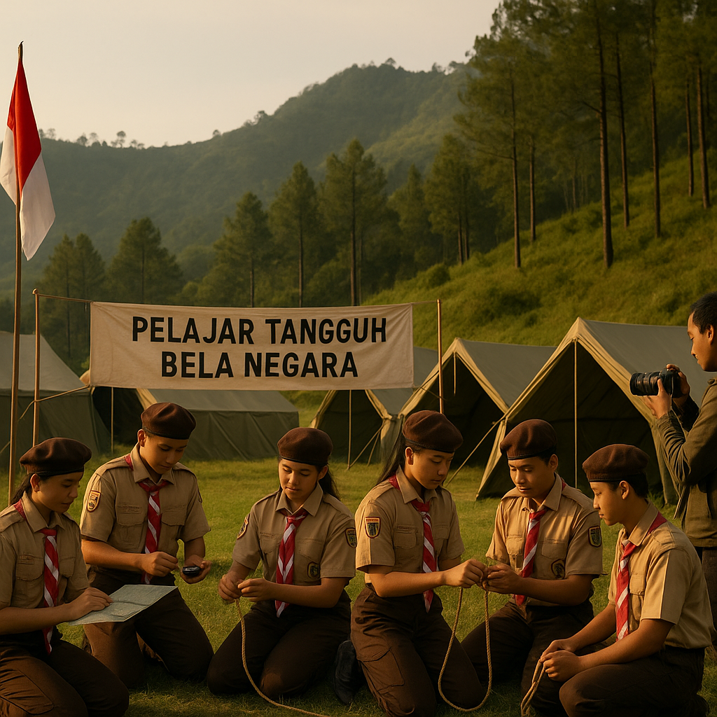 Kwarda Jawa Barat Gelar Kemah Bakti Pramuka Penggalang Berte...
