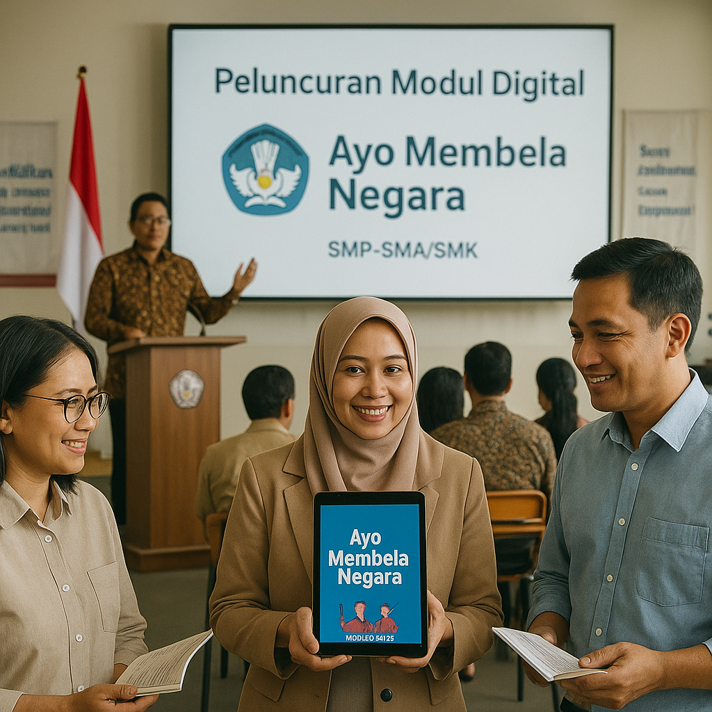 Kemendikbud Luncurkan Modul Digital 'Ayo Membela Negara' unt...