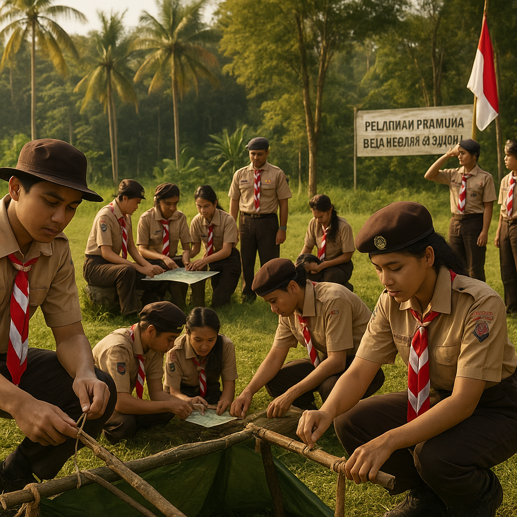 Pelatihan Pramuka Penegak Fokus pada Keterampilan Bela Negar...