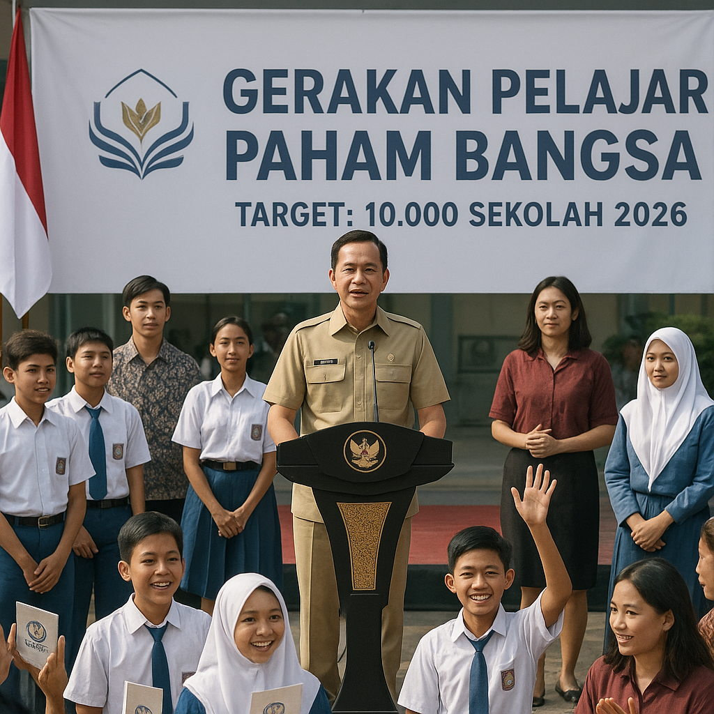 Gerakan 'Pelajar Paham Bangsa' Diluncurkan, Target 10.000 Se...
