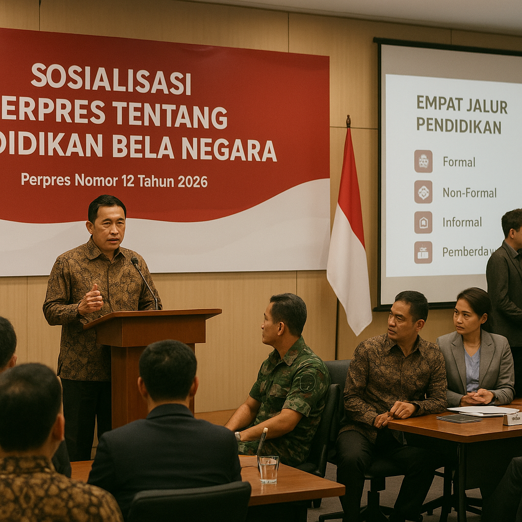 Sosialisasi Perpres Tentang Pendidikan Bela Negara di Lingku...