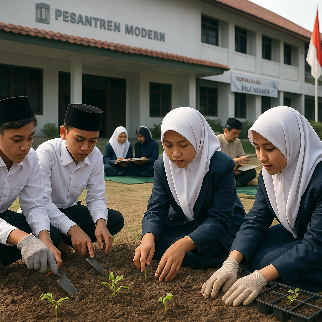 Pesantren Modern di Jombang Integrasikan Kurikulum Bela Nega...