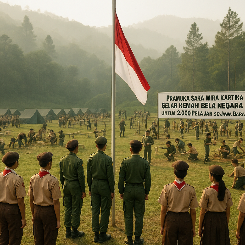 Pramuka Saka Wira Kartika Gelar Kemah Bela Negara untuk 2.00...