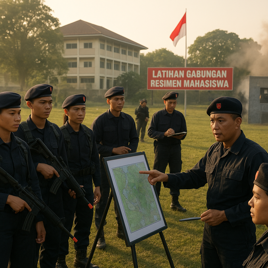 Resimen Mahasiswa Gelar Latihan Gabungan untuk Meningkatkan...
