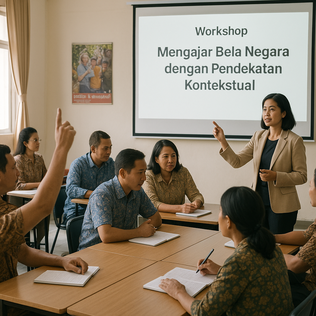 Workshop untuk Guru: Mengajar Bela Negara dengan Pendekatan...