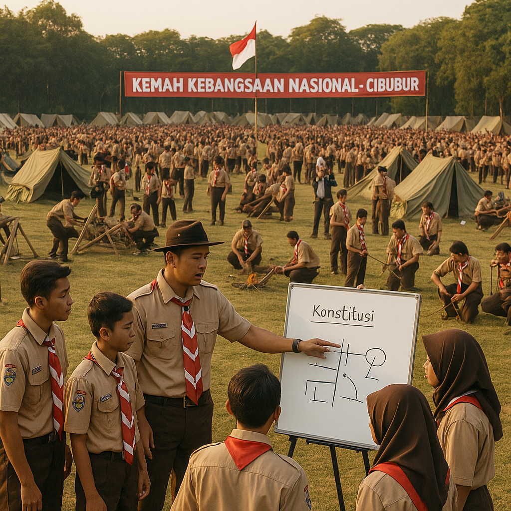 Gelar Kemah Kebangsaan, 3.000 Pramuka Tingkatkan Wawasan Bel...