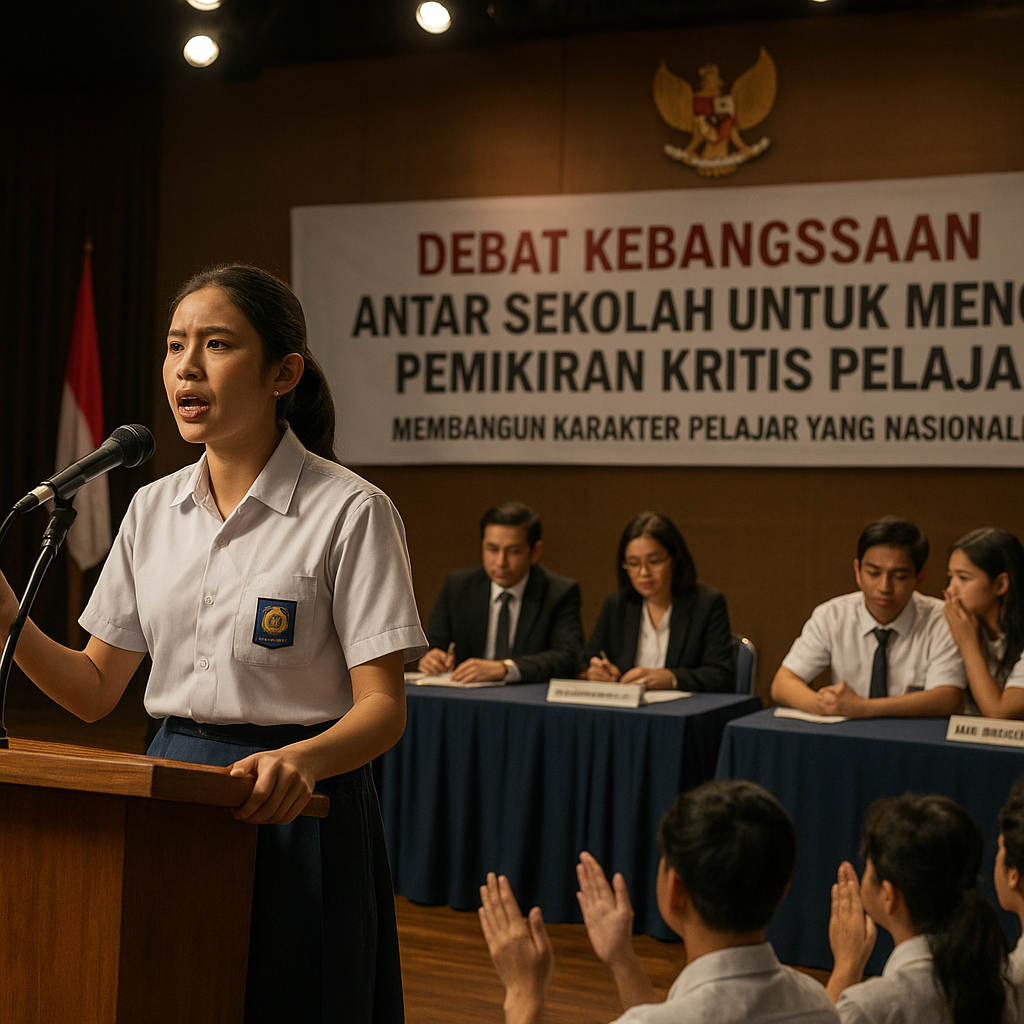 Kegiatan Debat Kebangsaan Antar Sekolah untuk Mengasah Pemik...