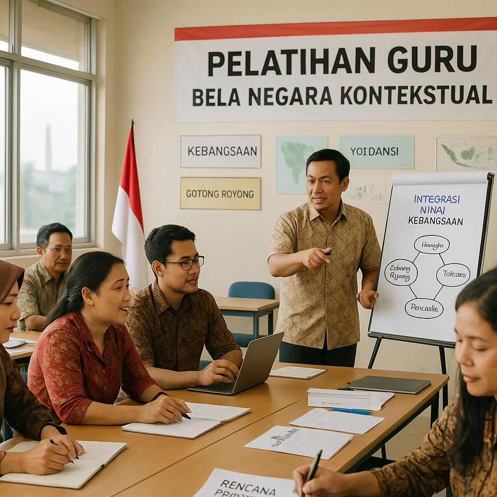 Guru di Surabaya Dilatih Metode Pembelajaran 'Bela Negara Ko...