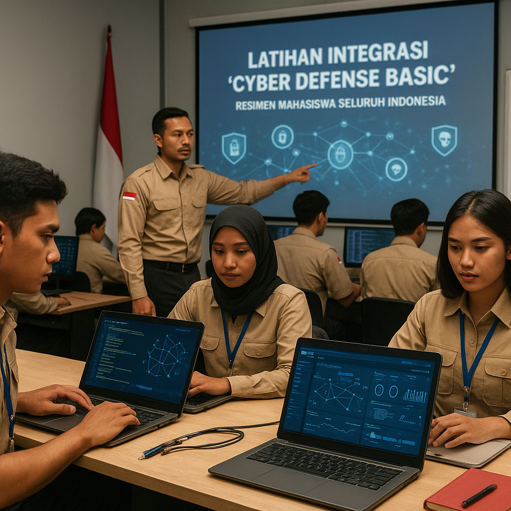 Resimen Mahasiswa Seluruh Indonesia Gelar Latihan Integrasi...